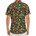 Cute Vegan Pattern Print Men's Deep V-Neck Shirt