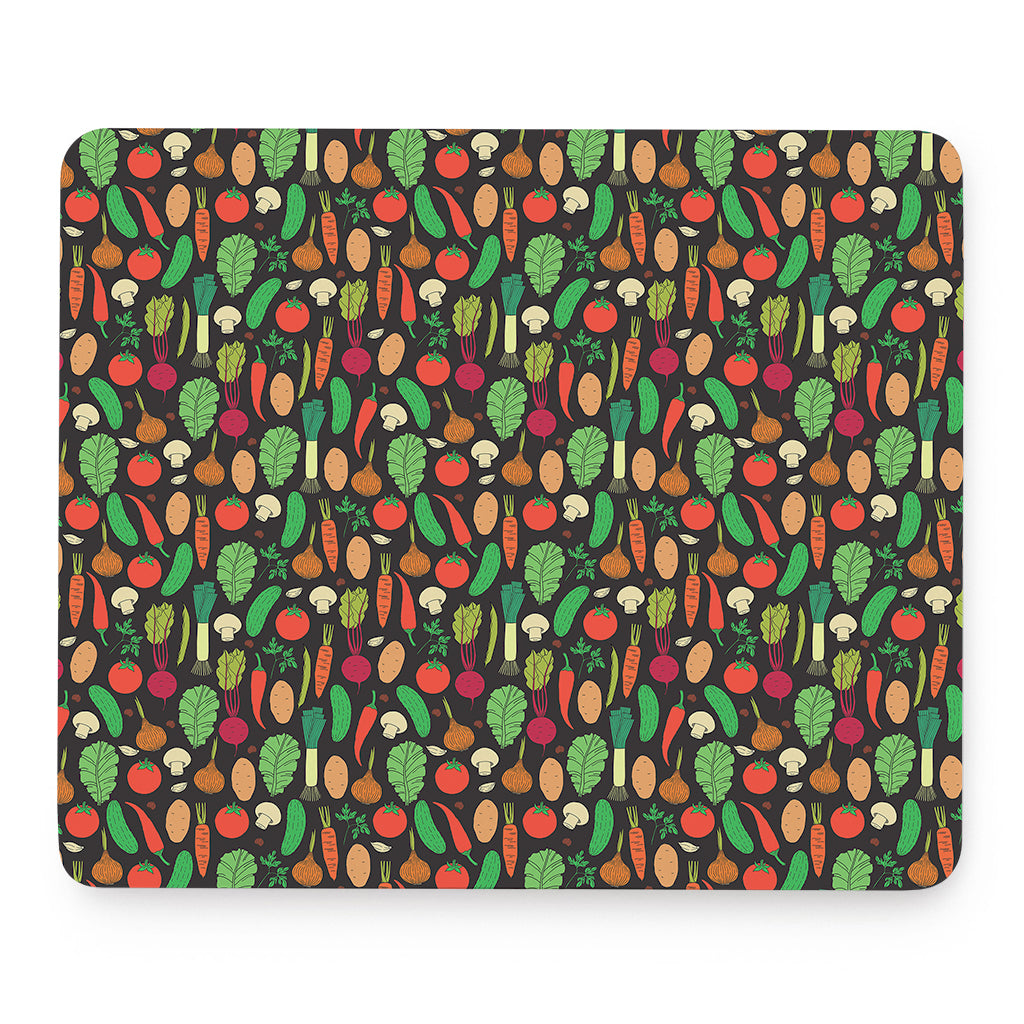 Cute Vegan Pattern Print Mouse Pad