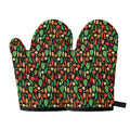 Cute Vegan Pattern Print Oven Mitts