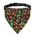 Cute Vegan Pattern Print Over The Collar Dog Bandana