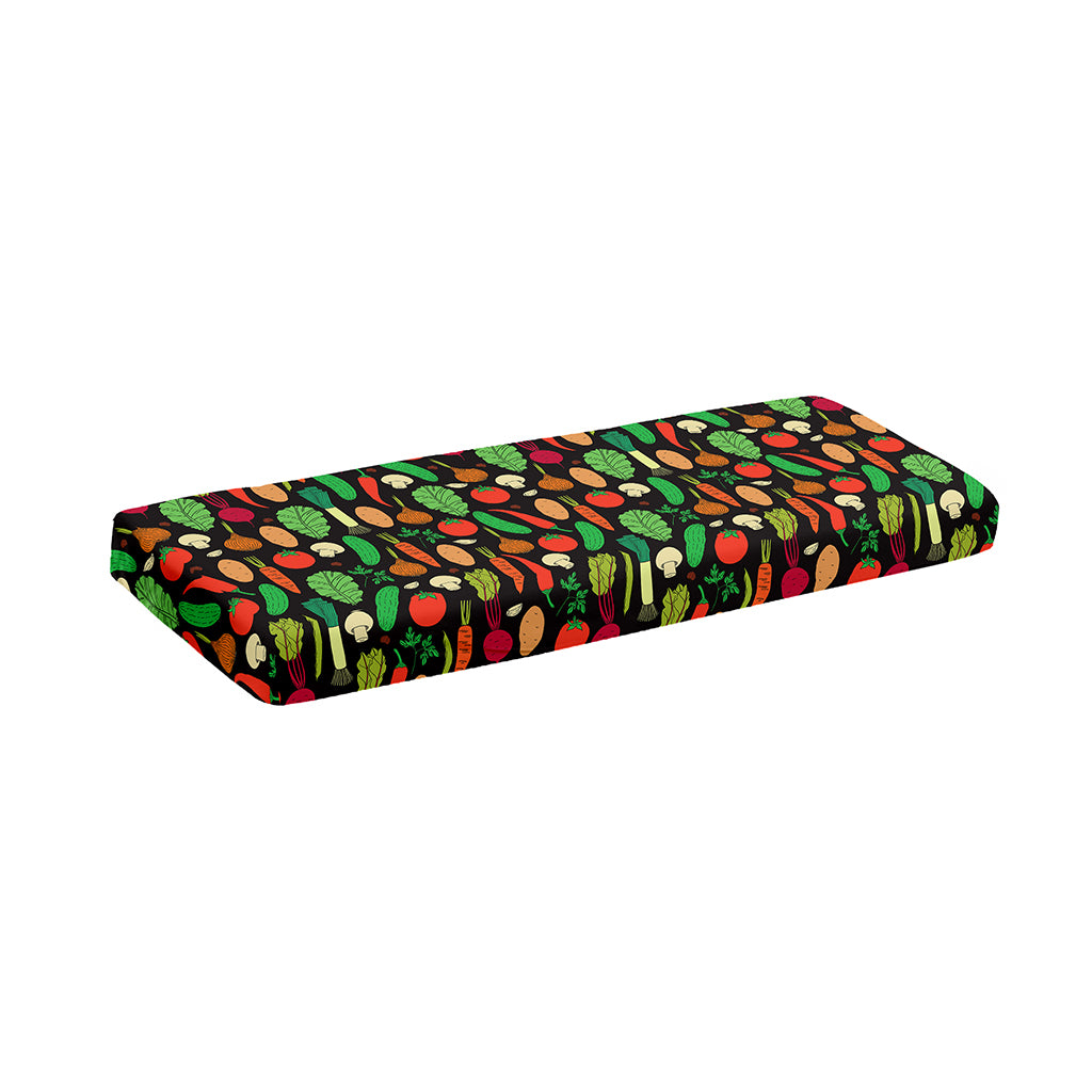 Cute Vegan Pattern Print Piano Keyboard Cover