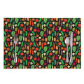 Cute Vegan Pattern Print Placemat