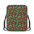 Cute Vegan Pattern Print Rectangular Crossbody Bag