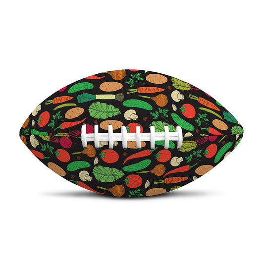 Cute Vegan Pattern Print Rugby Ball