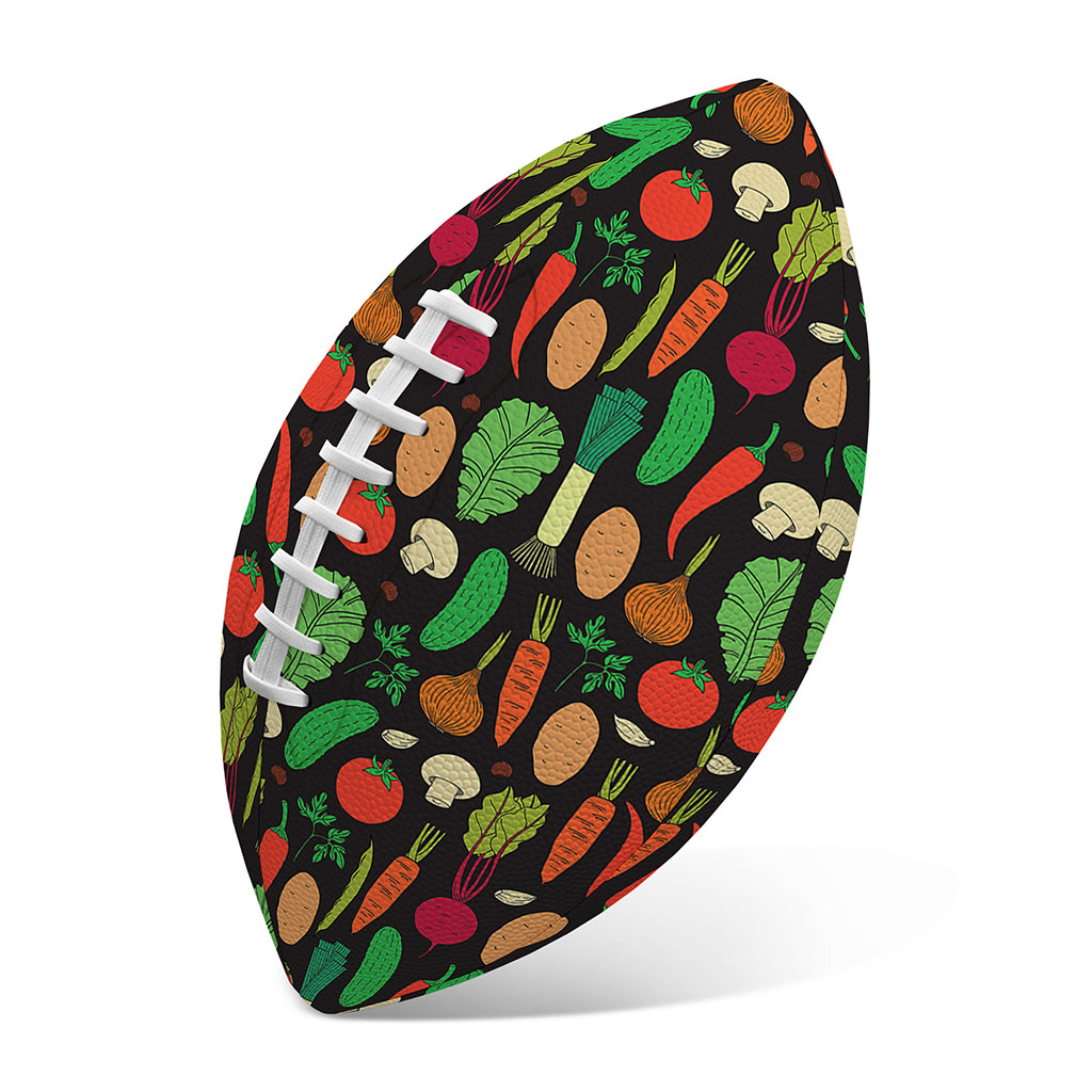 Cute Vegan Pattern Print Rugby Ball
