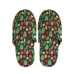 Cute Vegan Pattern Print Slippers