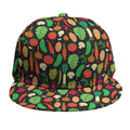 Cute Vegan Pattern Print Snapback Cap