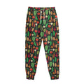 Cute Vegan Pattern Print Sweatpants