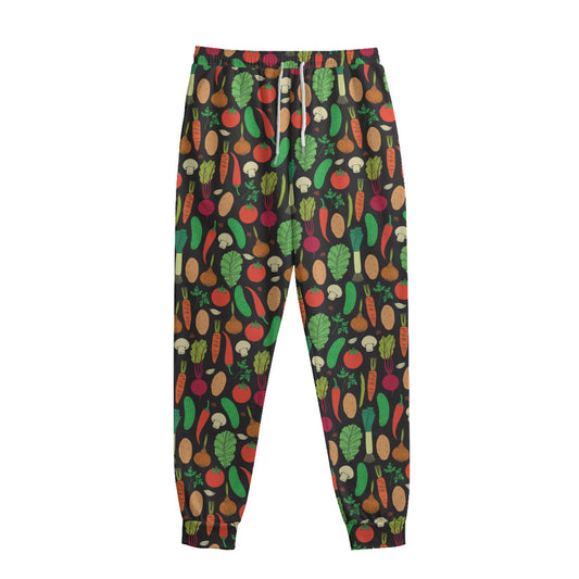 Cute Vegan Pattern Print Sweatpants