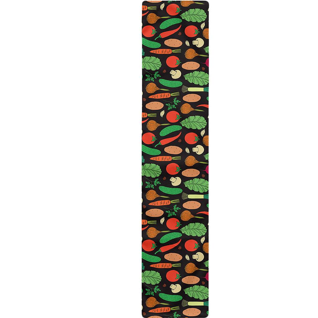 Cute Vegan Pattern Print Table Runner