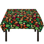 Cute Vegan Pattern Print Tablecloth