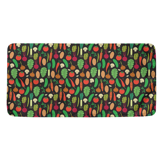 Cute Vegan Pattern Print Towel