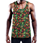 Cute Vegan Pattern Print Training Tank Top