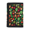 Cute Vegan Pattern Print Trifold Wallet