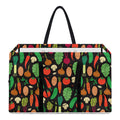 Cute Vegan Pattern Print Utility Tote Bag