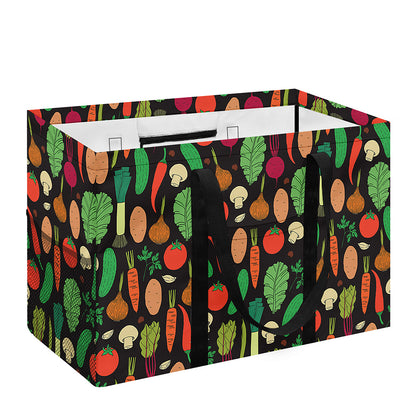 Cute Vegan Pattern Print Utility Tote Bag