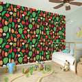 Cute Vegan Pattern Print Wall Sticker