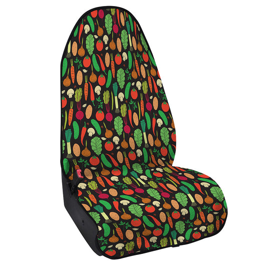 Cute Vegan Pattern Print Waterproof Car Seat Cover
