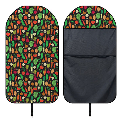 Cute Vegan Pattern Print Waterproof Car Seat Cover