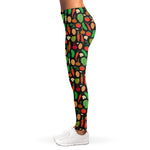 Cute Vegan Pattern Print Women's Leggings