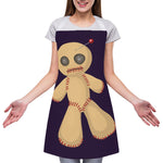 Cute Voodoo Doll Print Adjustable Apron