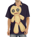 Cute Voodoo Doll Print Aloha Shirt