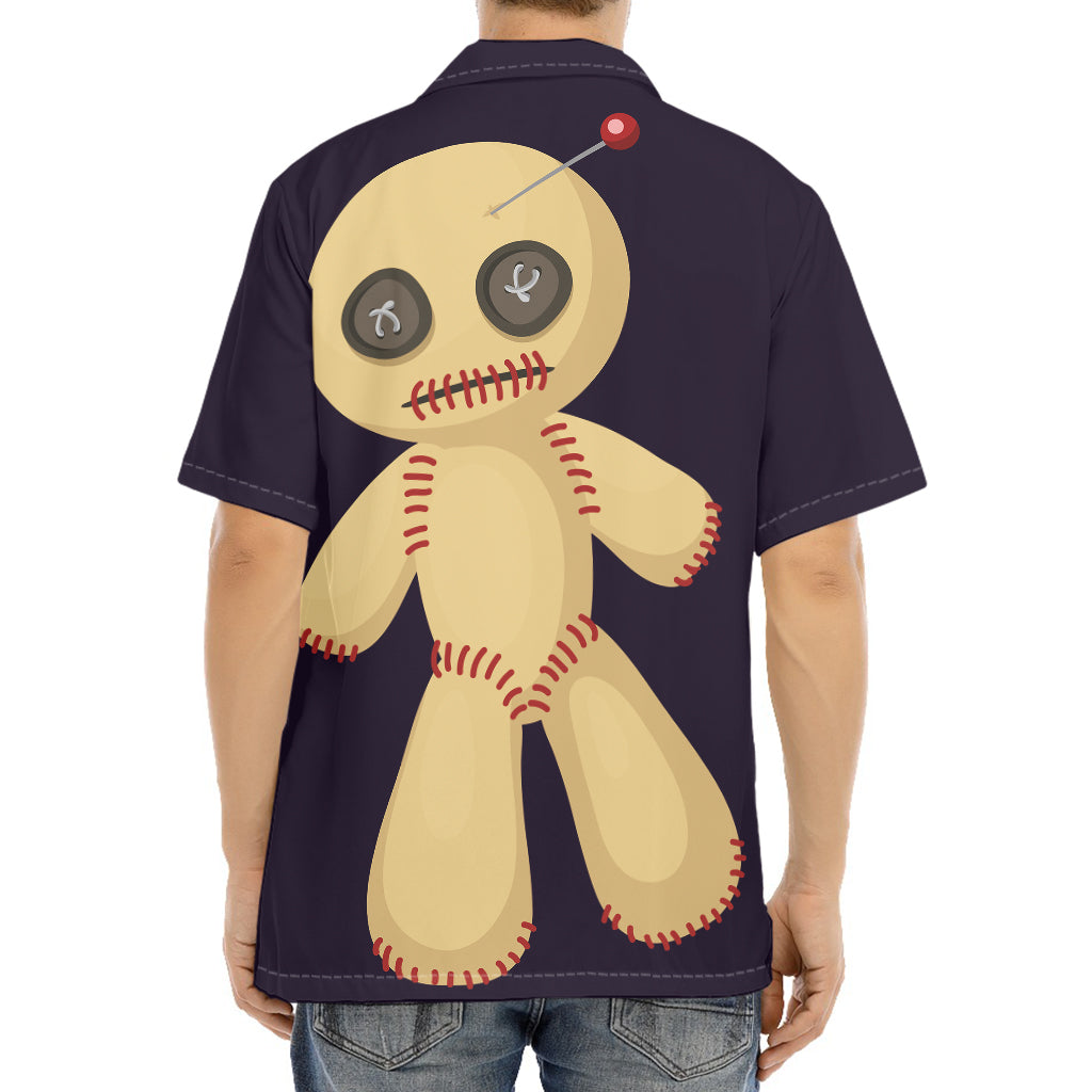 Cute Voodoo Doll Print Aloha Shirt