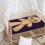 Cute Voodoo Doll Print Baby Crib Sheet