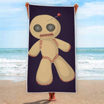 Cute Voodoo Doll Print Beach Towel