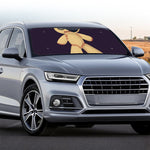 Cute Voodoo Doll Print Car Windshield Sun Shade