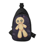Cute Voodoo Doll Print Chest Bag