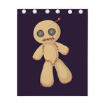 Cute Voodoo Doll Print Curtain