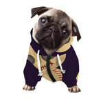 Cute Voodoo Doll Print Dog Zip Up Hoodie