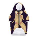 Cute Voodoo Doll Print Dog Zip Up Hoodie