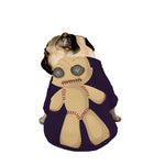 Cute Voodoo Doll Print Dog Zip Up Jacket