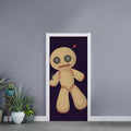 Cute Voodoo Doll Print Door Sticker