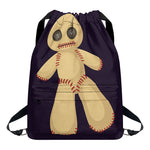 Cute Voodoo Doll Print Drawstring Backpack