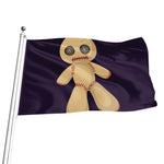 Cute Voodoo Doll Print Flag