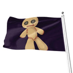 Cute Voodoo Doll Print Flag