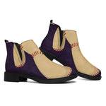 Cute Voodoo Doll Print Flat Ankle Boots