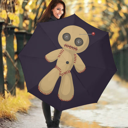 Cute Voodoo Doll Print Foldable Umbrella