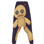 Cute Voodoo Doll Print Hammer Pants