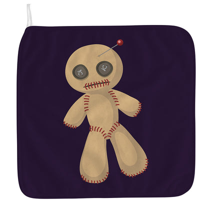 Cute Voodoo Doll Print Hand Towel