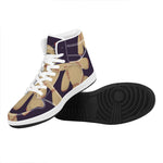 Cute Voodoo Doll Print High Top Leather Sneakers