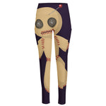 Cute Voodoo Doll Print High-Waisted Pocket Leggings