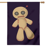 Cute Voodoo Doll Print House Flag