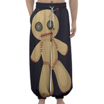 Cute Voodoo Doll Print Lantern Pants