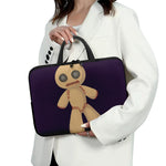 Cute Voodoo Doll Print Laptop Sleeve With Handle
