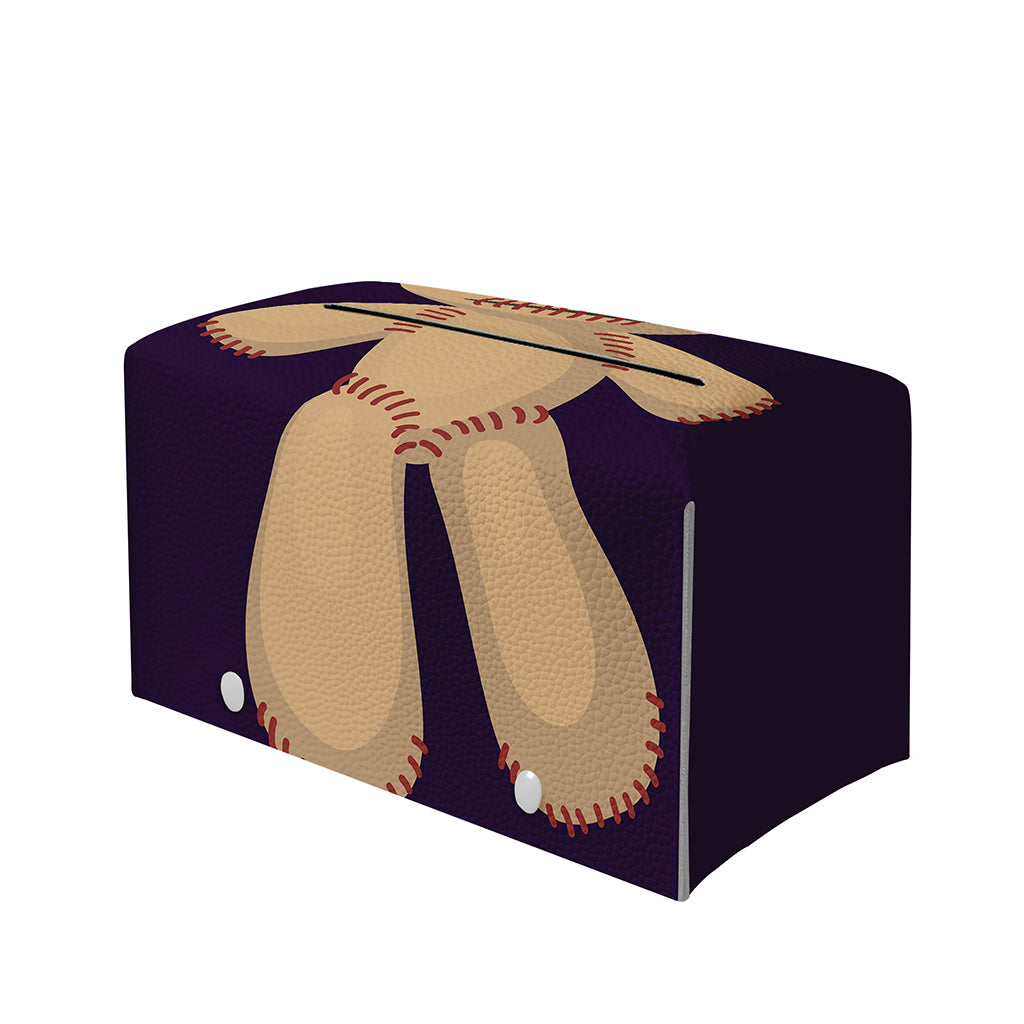 Cute Voodoo Doll Print Leather Tissue Box Cover