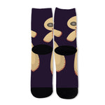 Cute Voodoo Doll Print Long Socks